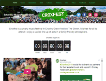 Tablet Screenshot of croxfest.co.uk